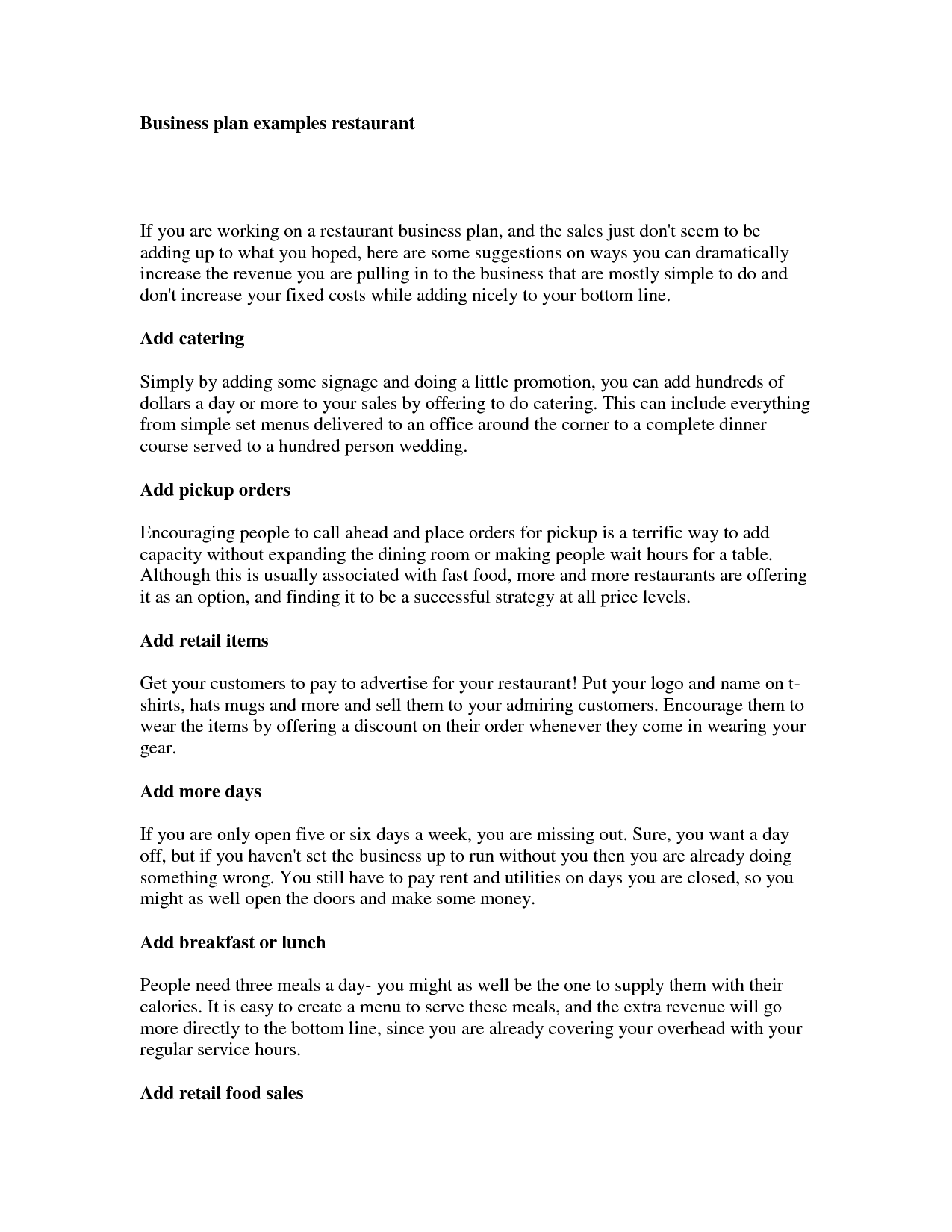 Restaurant Business Plan Template   K Images IN7PkAvI