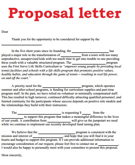 Sample Business Proposal Business Proposal WGO0QJl3