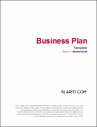 Business Plan  Page Template Ms Word  Free Excel Spreadsheets Gxzjart
