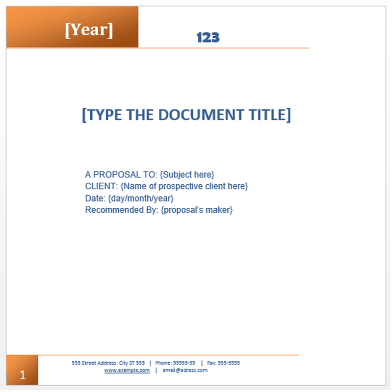 Bid Proposal Templates Free images AfOaB7CD