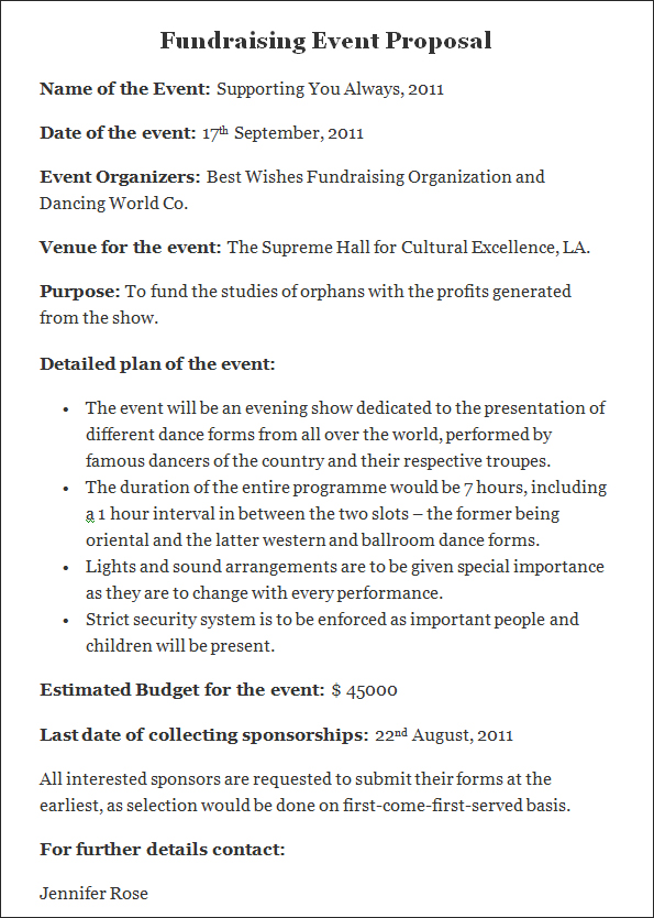 Fundraising Proposal Template Business Proposal 9Bp3NgTZ