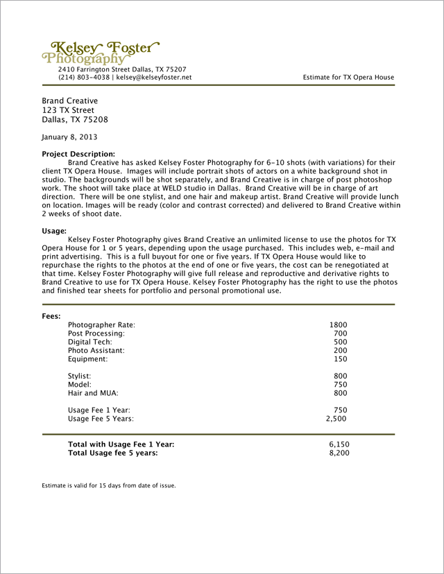 How To Write A Photography Proposal Lcwtfqua