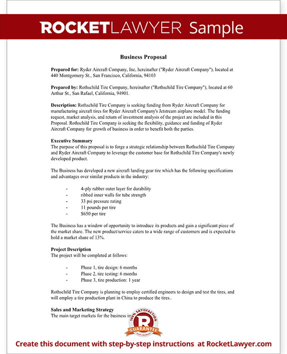 Business Proposal Template Star Templates Tezlsopl