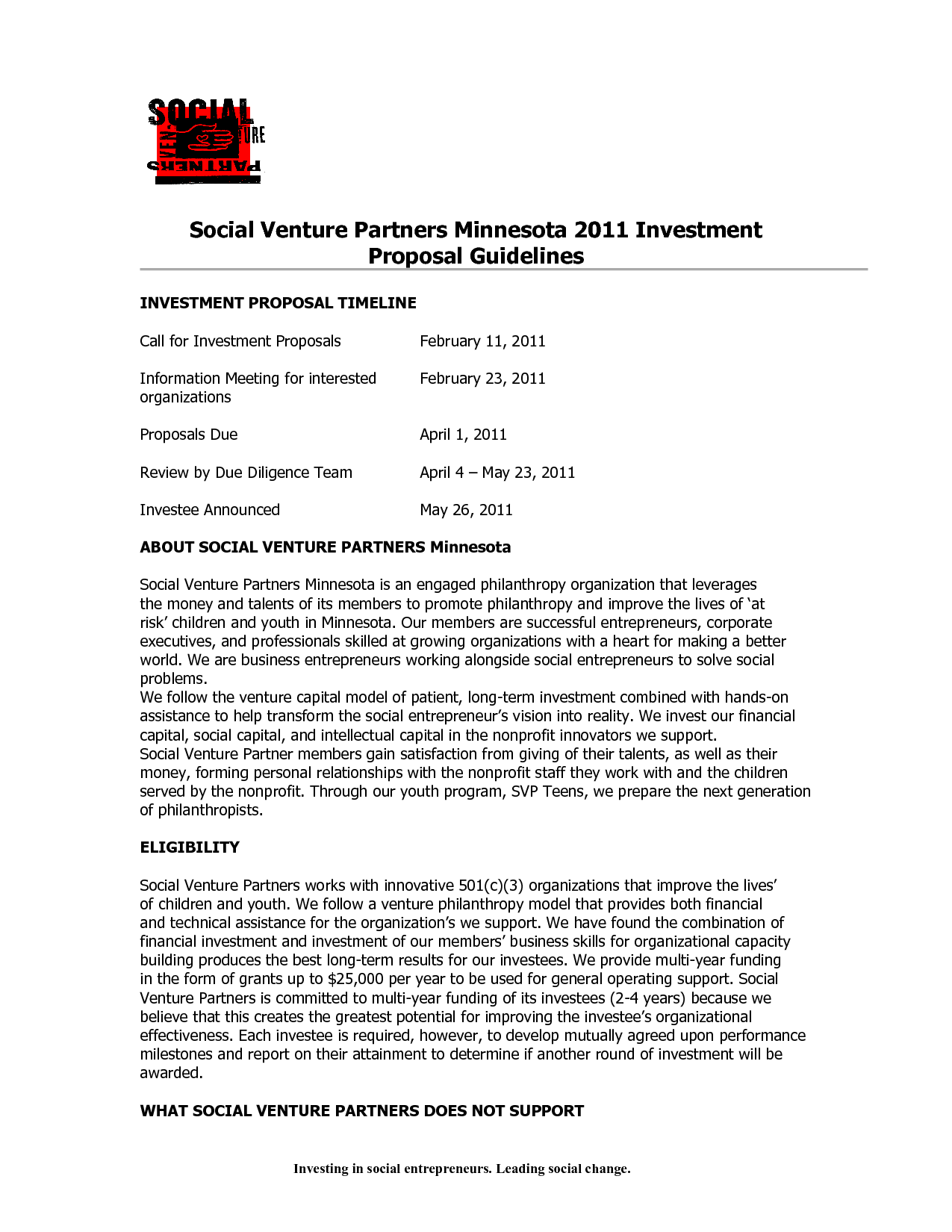 Sample Investment Proposal Templates   Invitation Templates ZLbCxJ0C