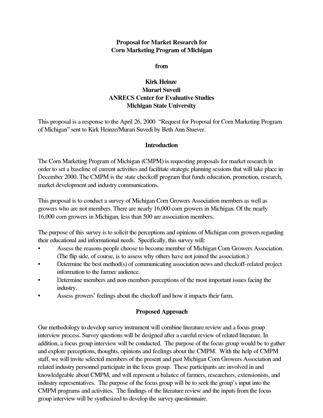 Marketing Research Proposal Example Network Jungle lvWnGBty