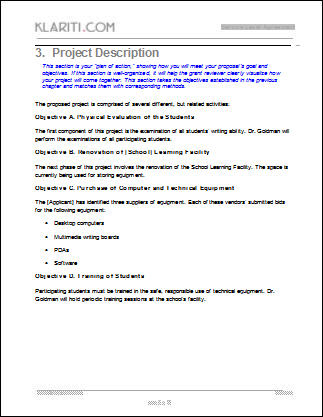 Grant Proposal Template   MS Word with Free Cover Letter Budget Form sS57NsTl