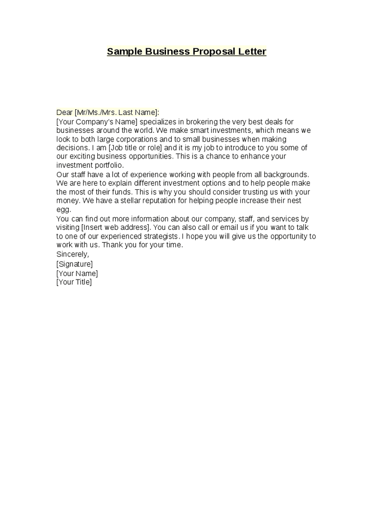 Sample Business Proposal Letter   Hashdoc z2zqBVvd