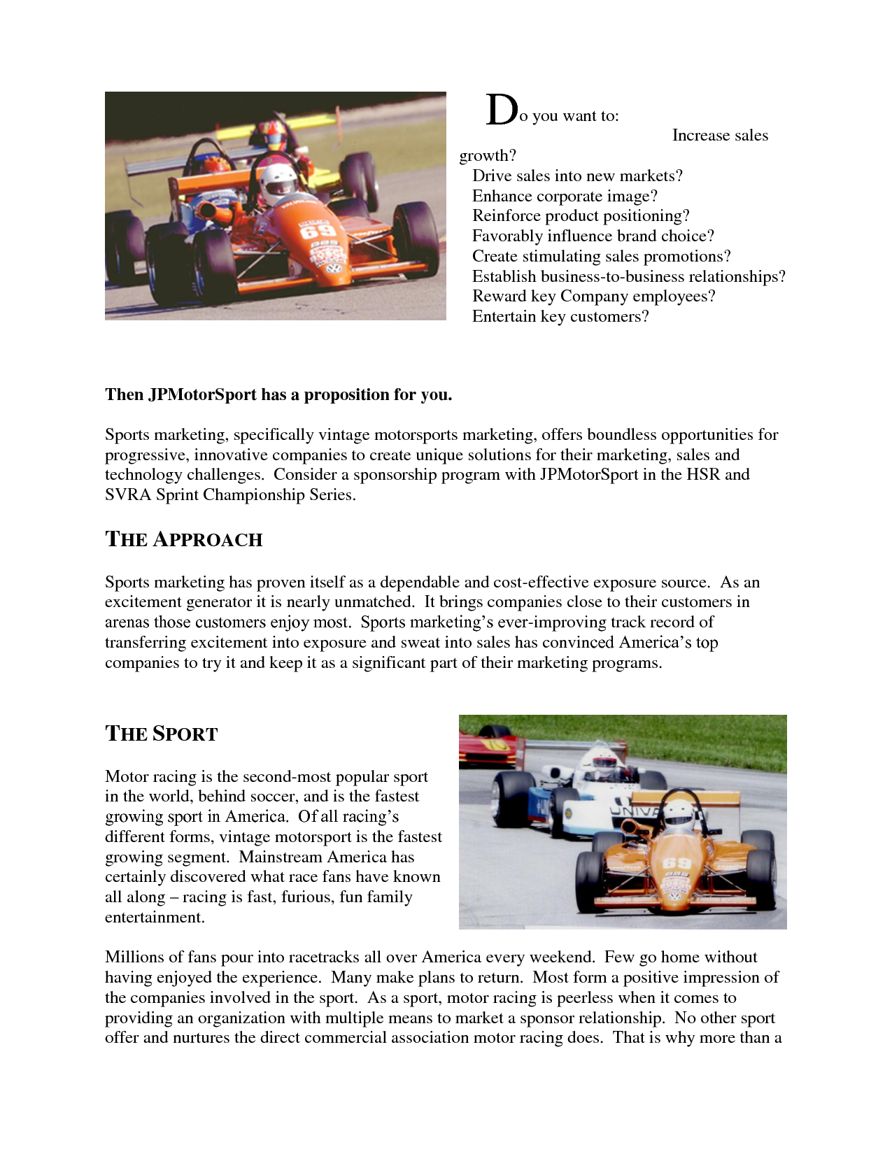Racing Sponsorship Proposal Search Results Update And Information Hfajths