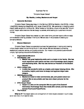 Sample Business PlanOutline for Kids 722399 Teaching Resources VQbo6ToA