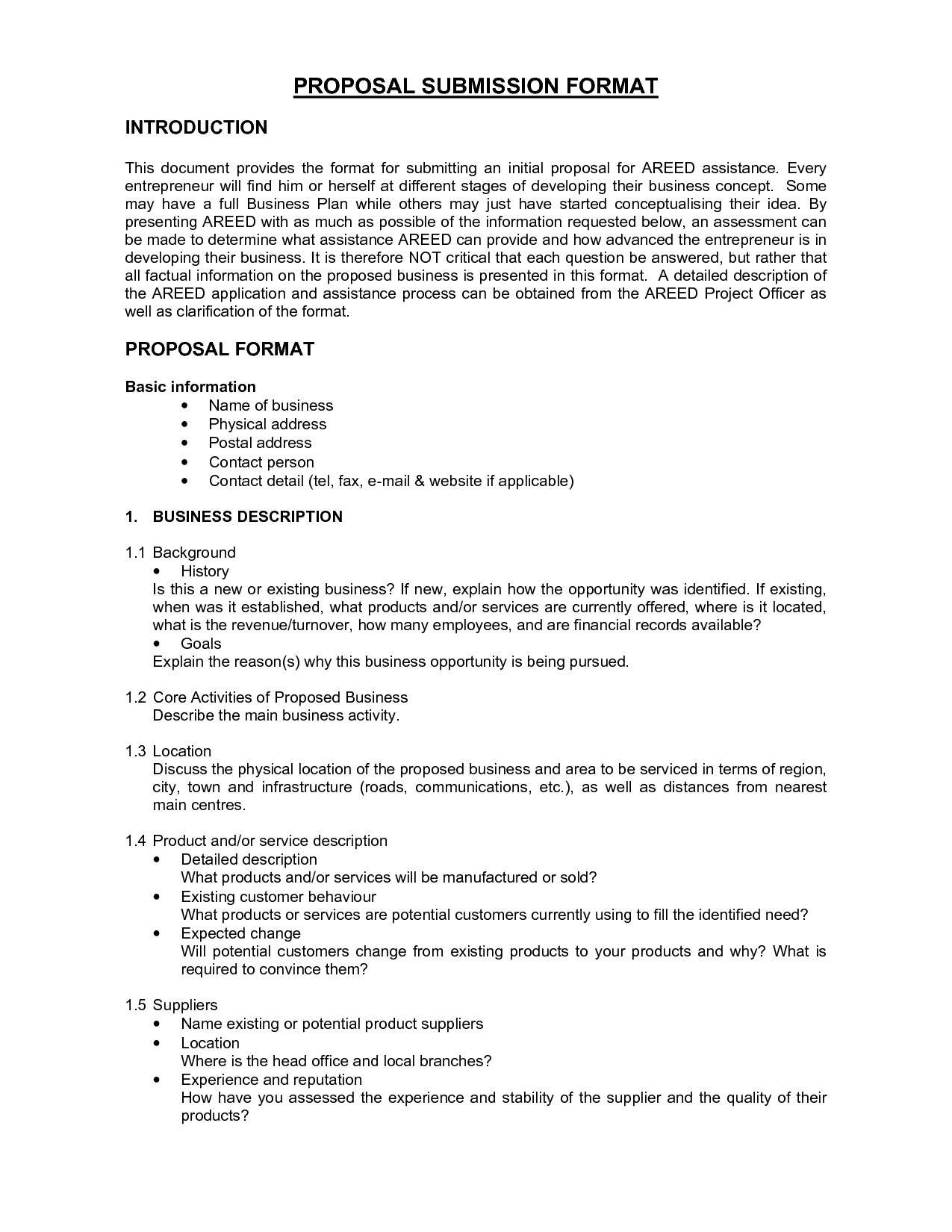 Business Proposal Template Hpix Gsvbex
