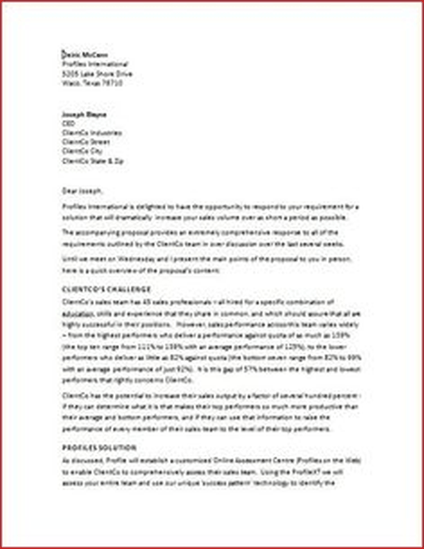 Example Of A Project Proposal The Proposal IQRxGXkS