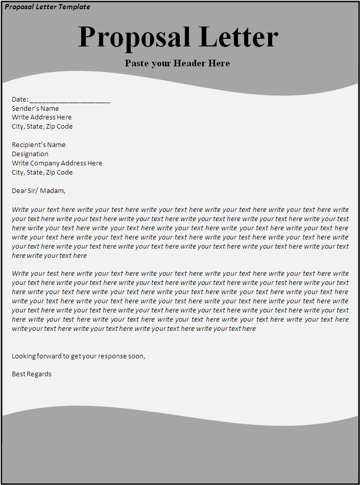 Proposal Letter Template Free Word Templates v0JLhIqq