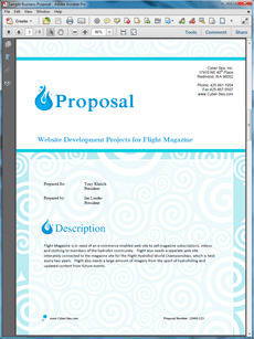 Sample Business Proposal Software   Small Business Web Site zXvOhk7b