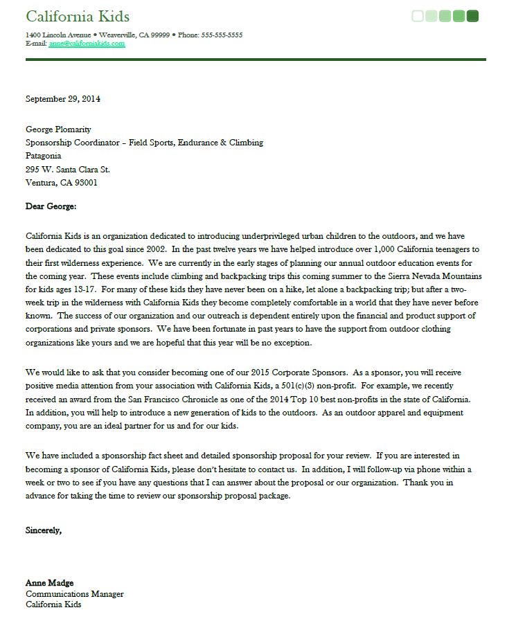 Sponsorship Proposal Cover Letter Template Spark Templates bFgzBrnf