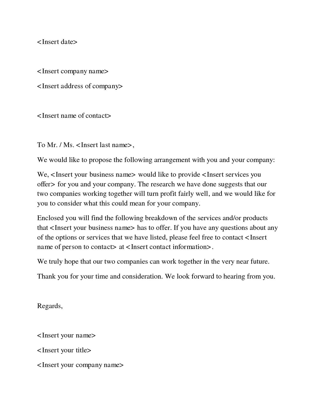Cover Letter For Sending Business Proposal To Company Search Wittwa