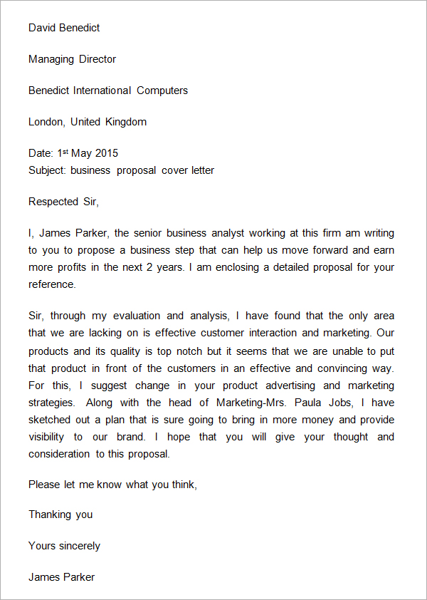 Business Proposal Letters Sample Templates Soqczwmm