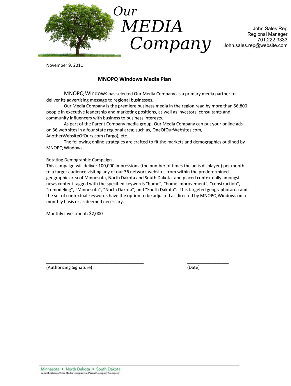 Sales Proposal Example Submitalinknet Jhfmalm