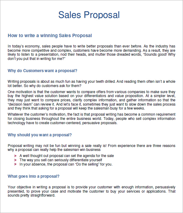 Our Sales Proposal Writing Team Sales Proposal Sample Business Vpxhzuc